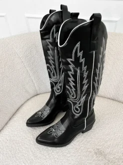 Abby western boots black