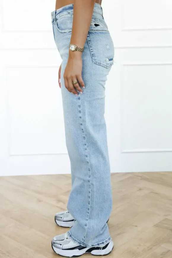 Aiva wide leg jeans blauw