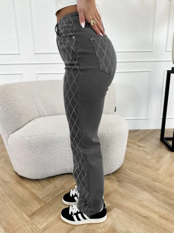 Alix jeans donker grijs