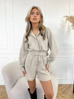 Amaya playsuit beige