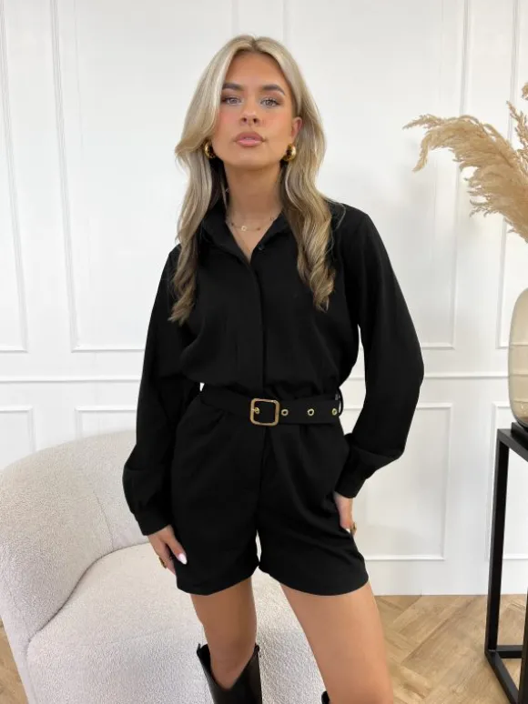 Amaya playsuit zwart