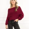 Amely trui bordeaux rood