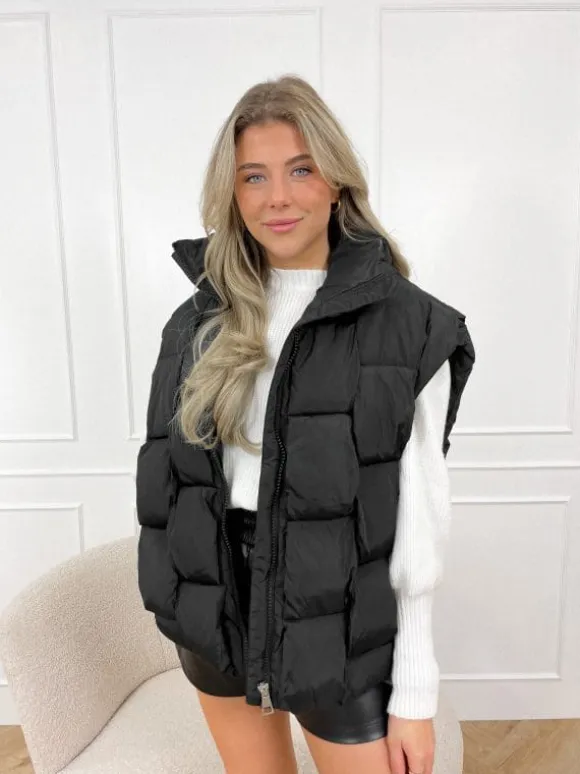 Anna bodywarmer zwart
