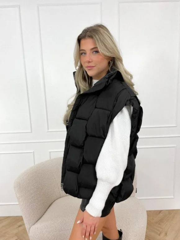 Anna bodywarmer zwart