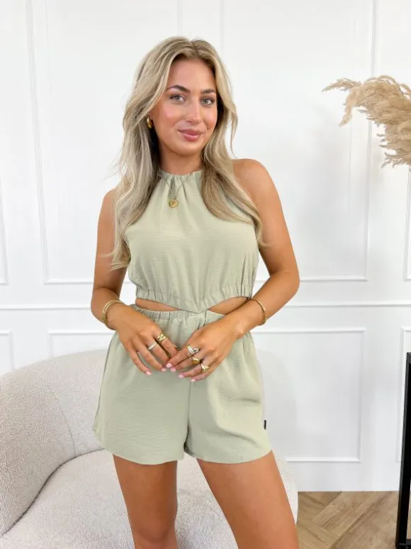 Axelle playsuit groen