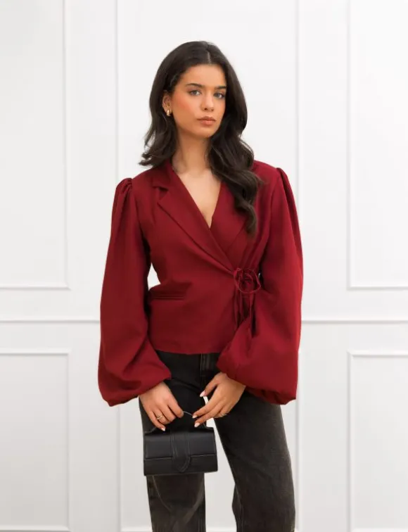 Belle blazer bordeaux