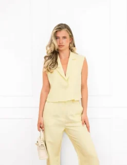 Britt gilet geel