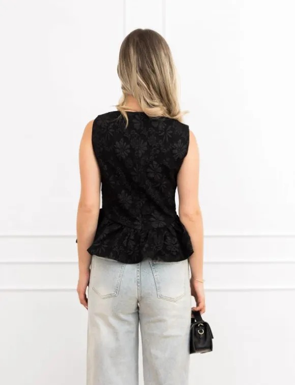 Camilla top zwart