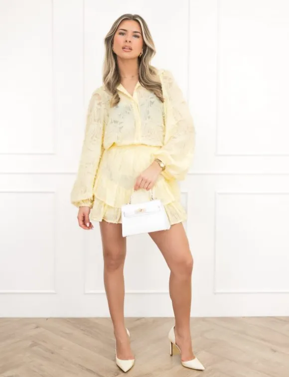 Cato blouse butter yellow