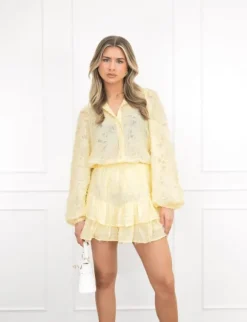 Cato skort butter yellow