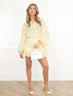 Cato skort butter yellow