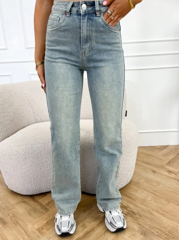 Celia wide leg jeans blauw