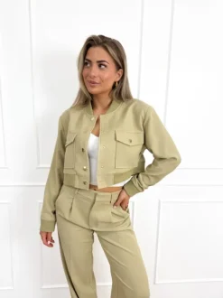 City vibes bomber jas groen