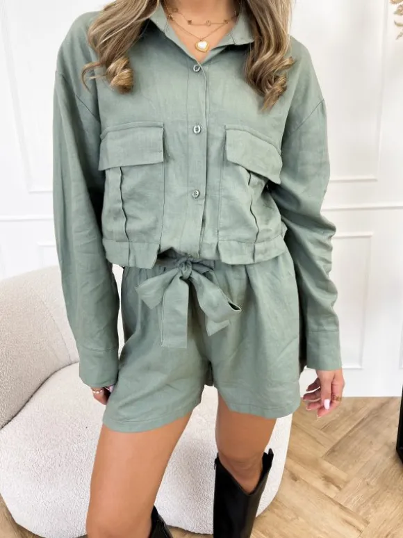 Clarie playsuit groen