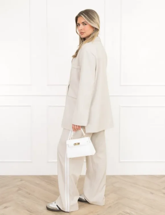 Clarissa box blazer beige