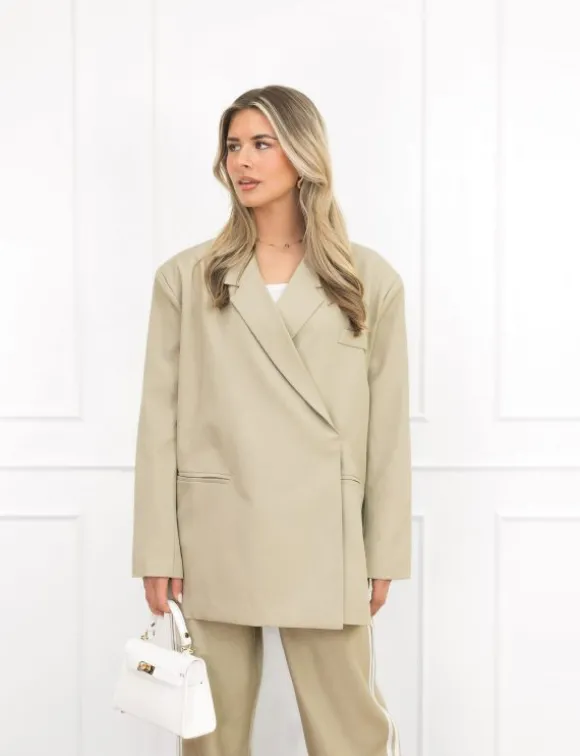 Clarissa box blazer groen