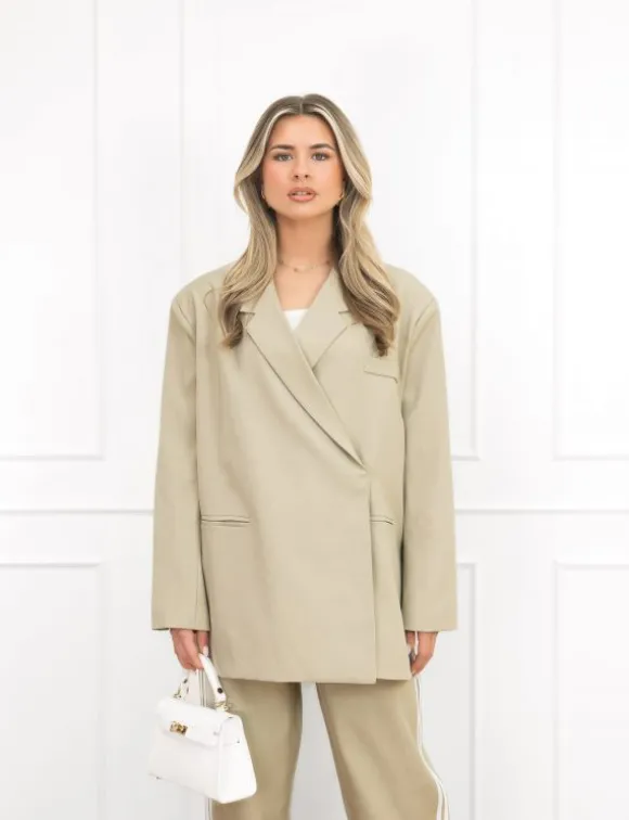Clarissa box blazer groen