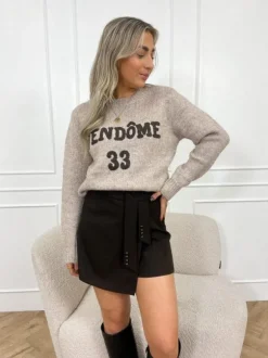 Danique skort bruin