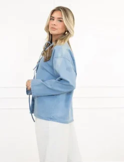 Dila spijkerblouse blauw