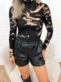 Dounja printed body bruin