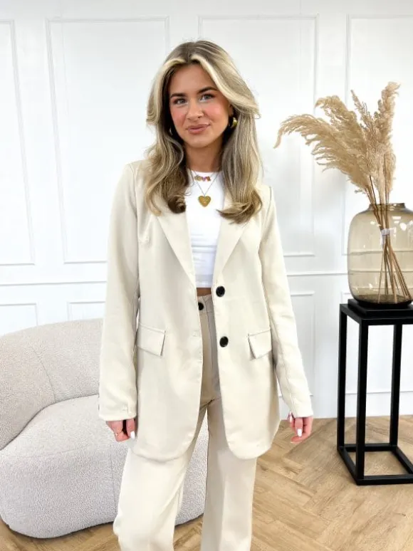 Elana blazer beige