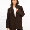 Elisa blazer donker bruin