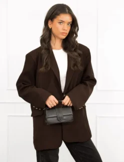 Elisa blazer donker bruin