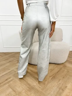 Elle broek zilver