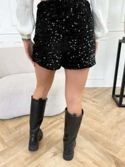 Elodie skort glitter zwart