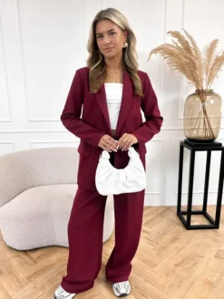 Emely blazer bordeaux rood