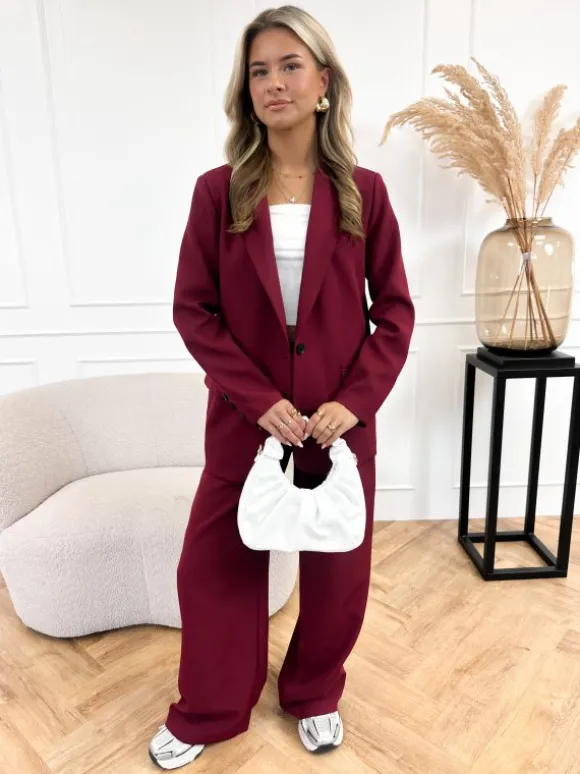 Emely pantalon bordeaux
