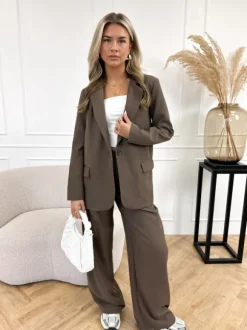 Emely pantalon chocolat