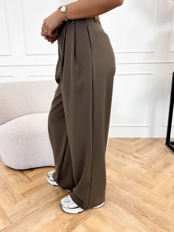 Emely pantalon chocolat