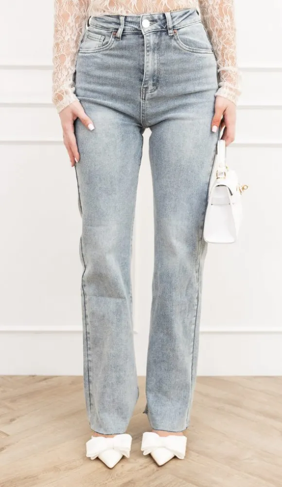 Esmay wide leg jeans blauw