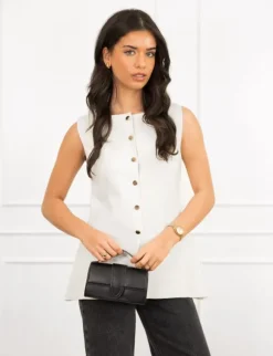 Eva top off white