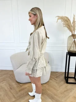 Evita blouse beige