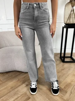 Femke straight leg jeans grijs