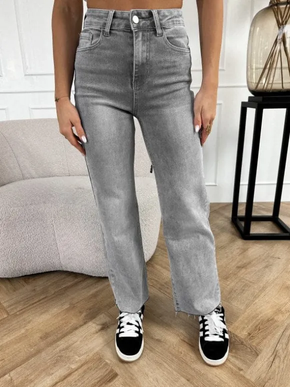 Femke straight leg jeans grijs