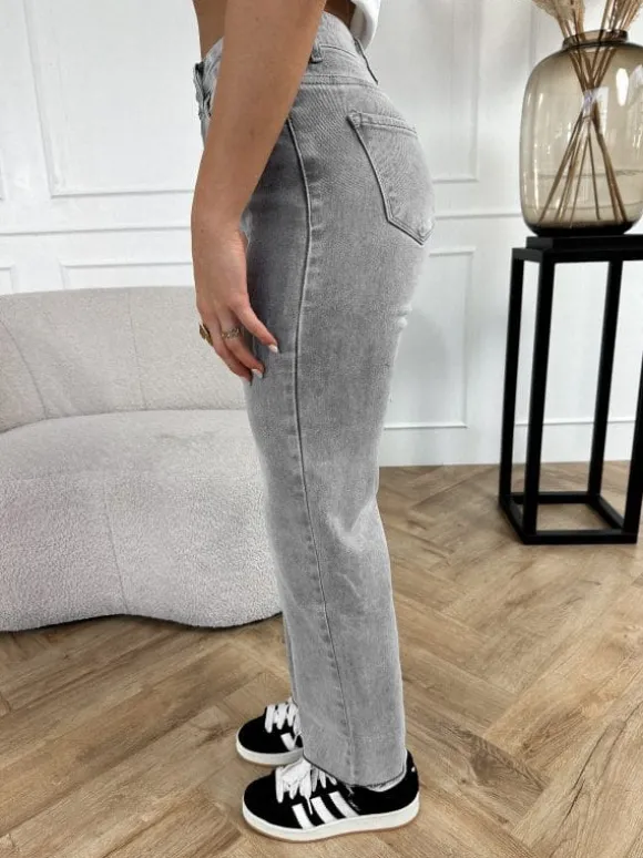 Femke straight leg jeans grijs