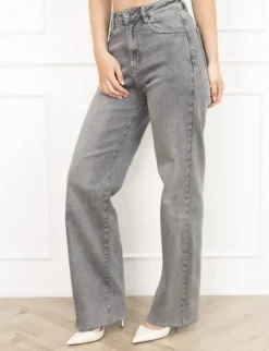 Florien wide leg jeans grijs
