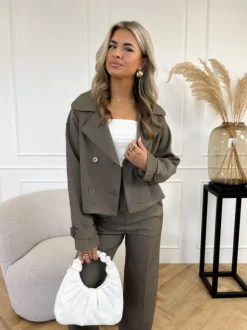 Hailey trenchcoat coffee