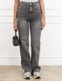 Hazel wide leg jeans grijs