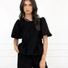 Iris top zwart