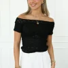 Isadee top zwart