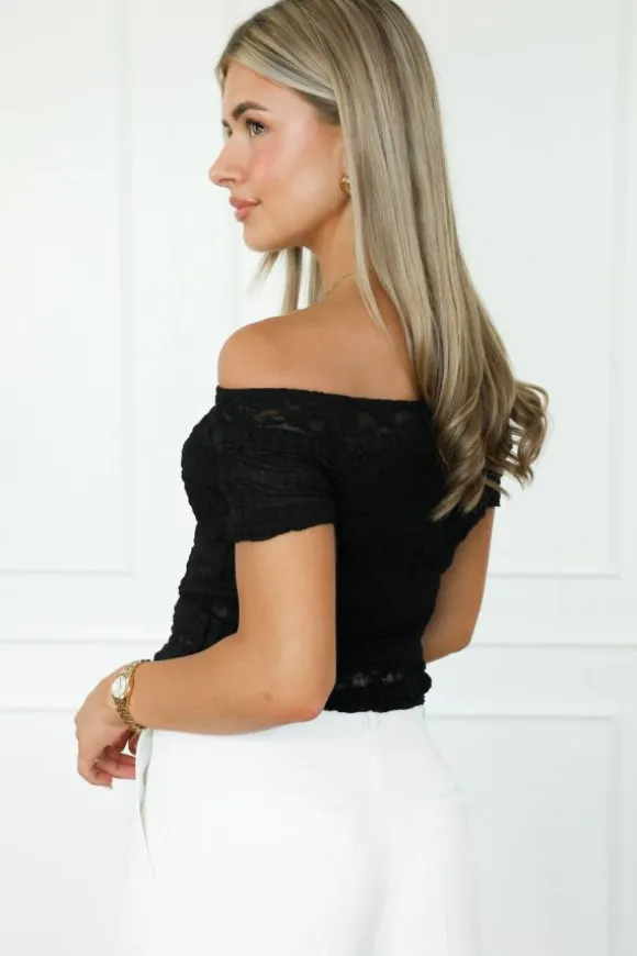 Isadee top zwart