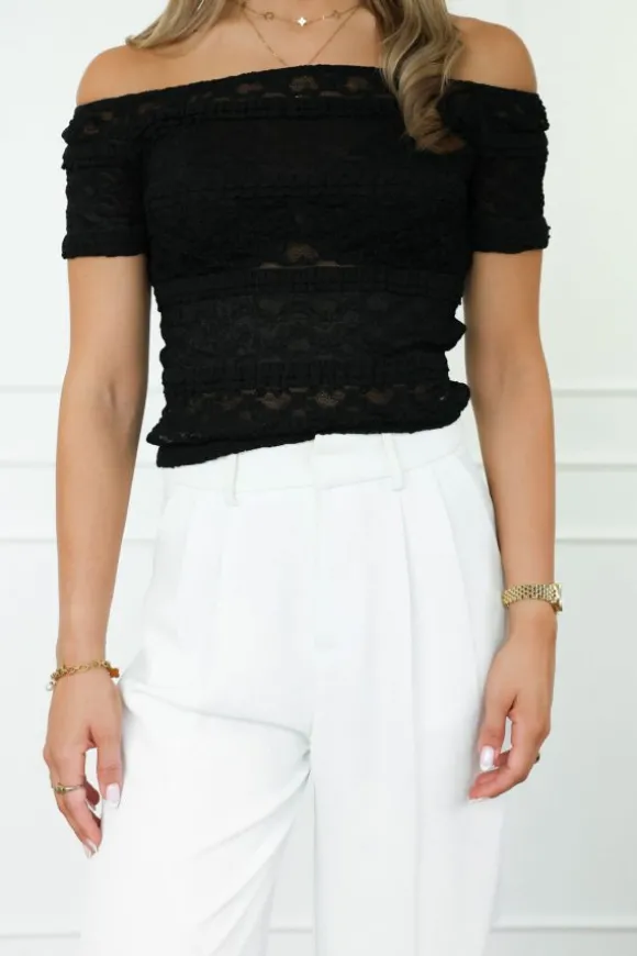 Isadee top zwart