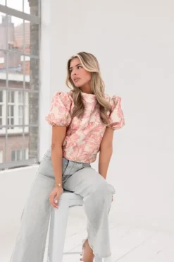 Jackie top roze
