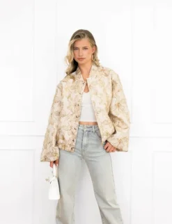 Janine bomber jack beige