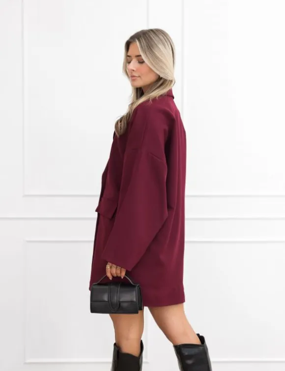Jelisa blazer jurk bordeaux