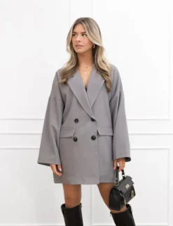 Jelisa blazer jurk grijs